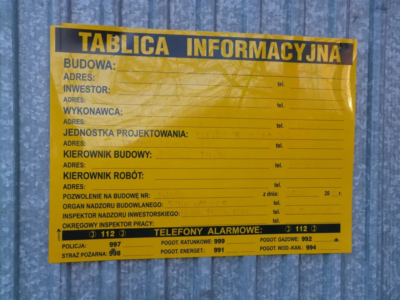 Pozwolenie na budowę dokument